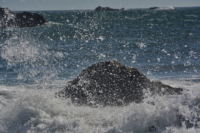 spray at Lone Ranch Beach